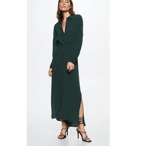 Mango Flowy Shirt Dress in